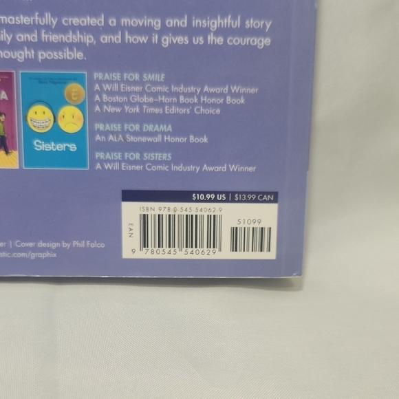 Scholastic Ghosts Book by Raina Telgemeier - Blue and Purple Cover - Picture 2 of 3